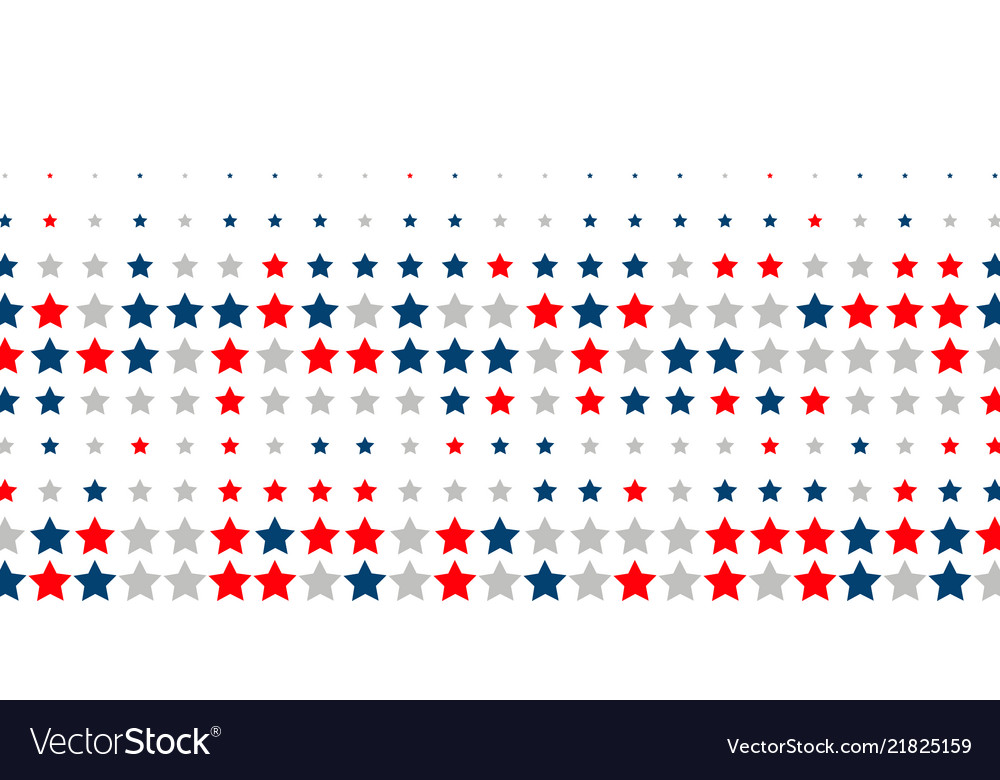 Abstrakter Hintergrund von roten blauen weißen Sternen