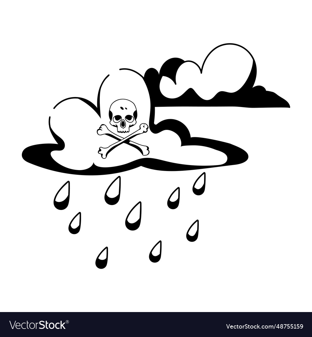 Acid rain Royalty Free Vector Image - VectorStock