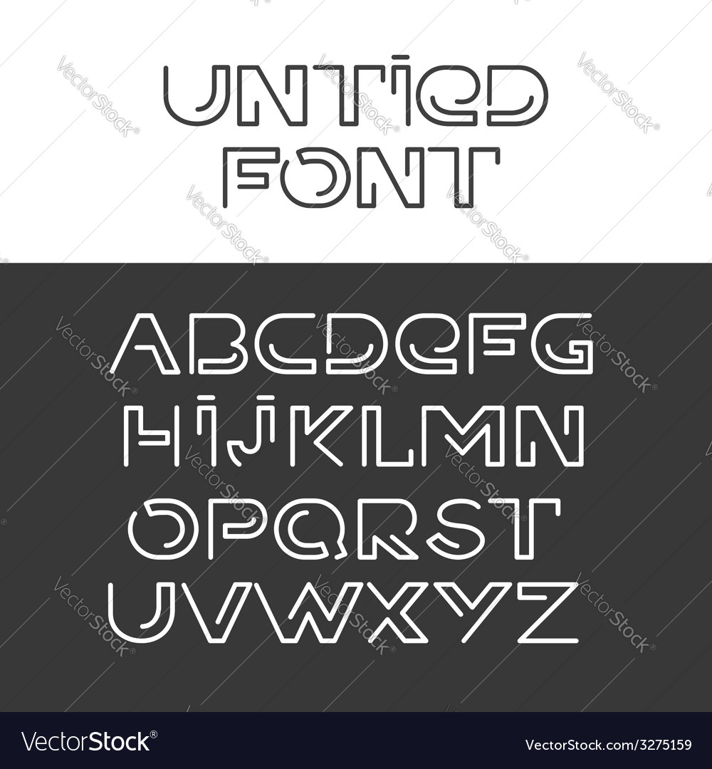 Font alphabet set