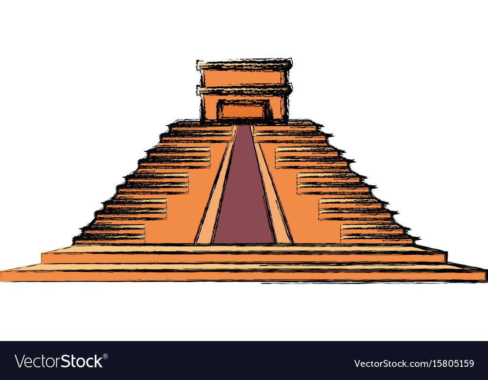 Mayan pyramid monument