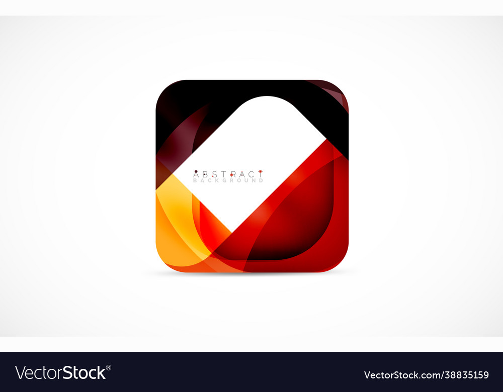 Minimal background abstract square shape vector image Minimal background abstract square shape