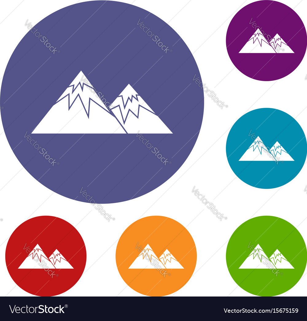 Swiss Alps Icons Set Royalty Free Vector Image Swiss Alps Icons Set Royalty Free Vector Image