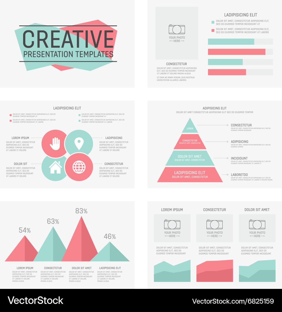 Template for multipurpose presentation Royalty Free Vector