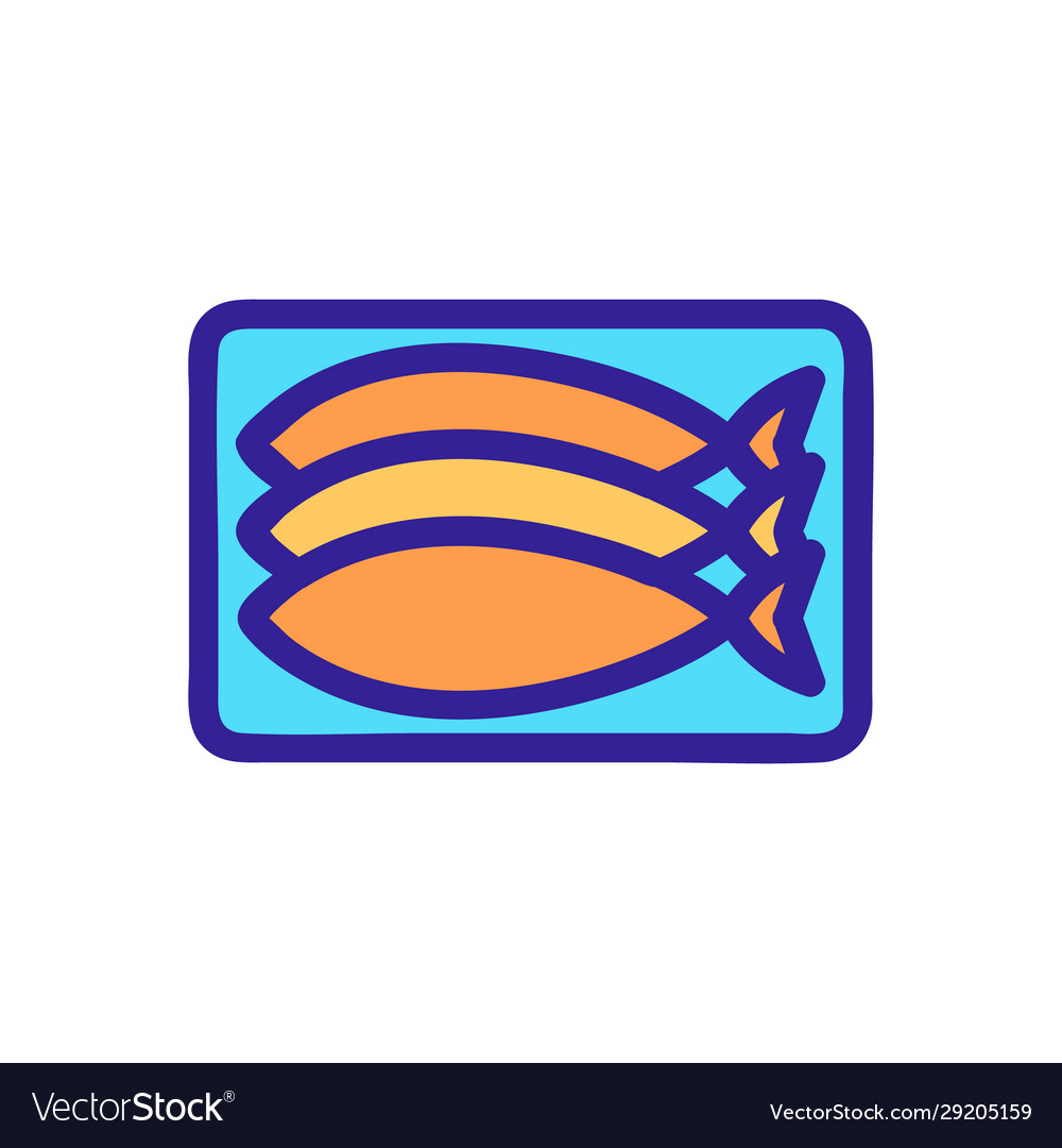 Tuna Filet Symbol isolierte Kontur Symbol