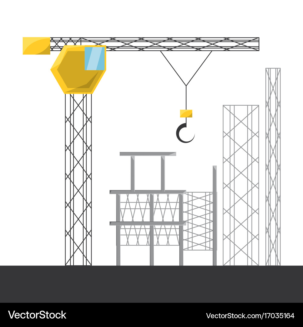 Flat under construction concept Royalty Free Vector Image