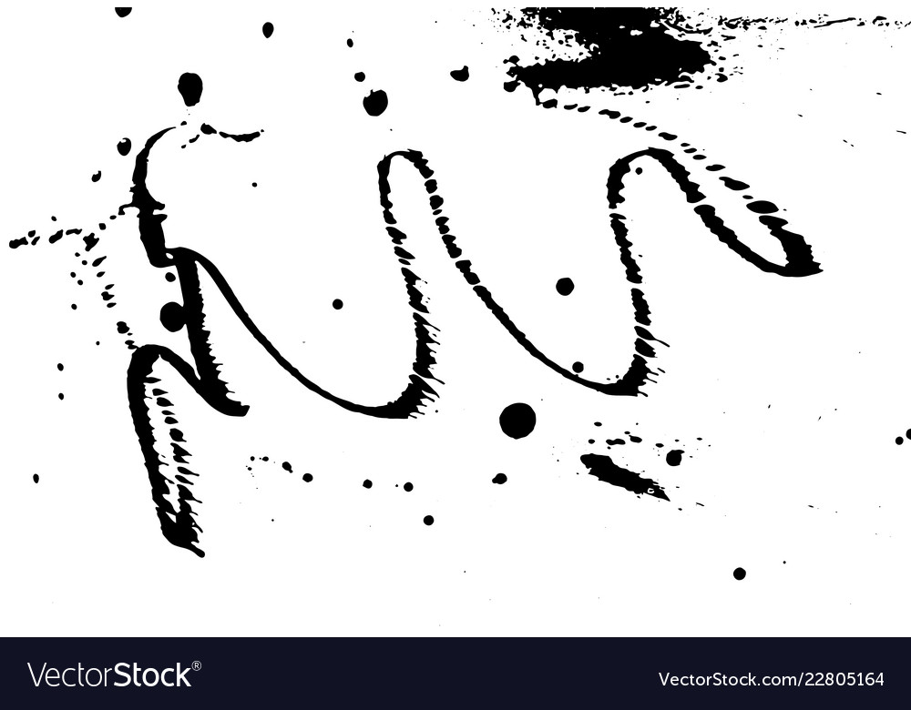 Ink grunge drops texture black hand drawn