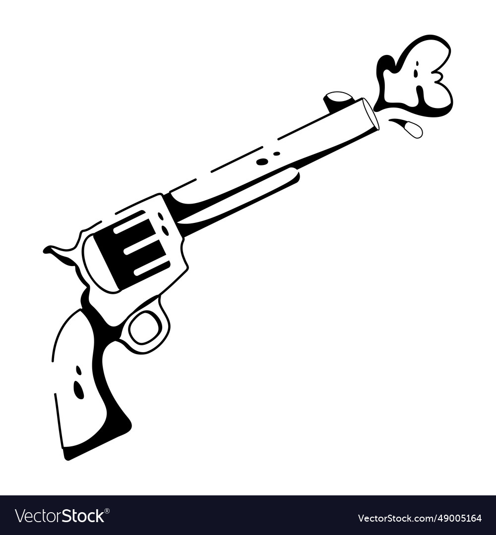 Revolver Royalty Free Vector Image - VectorStock