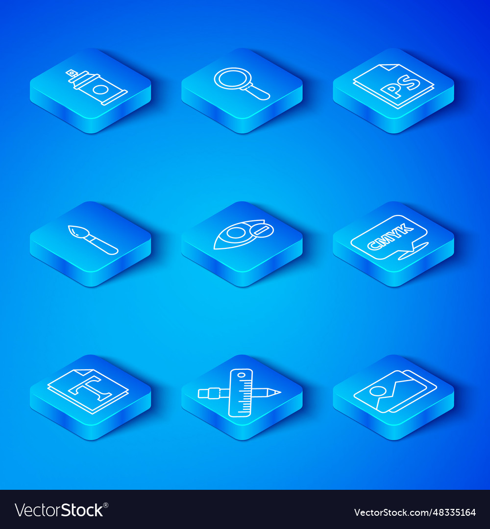 Set line text file document red eye effect vector image Set line text file document red eye effect