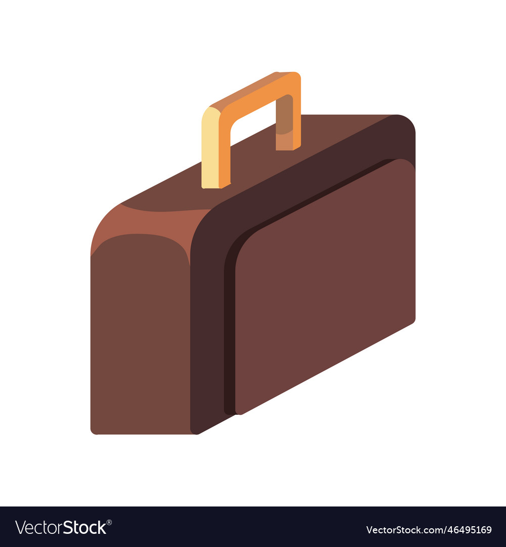 Brown suitcase design