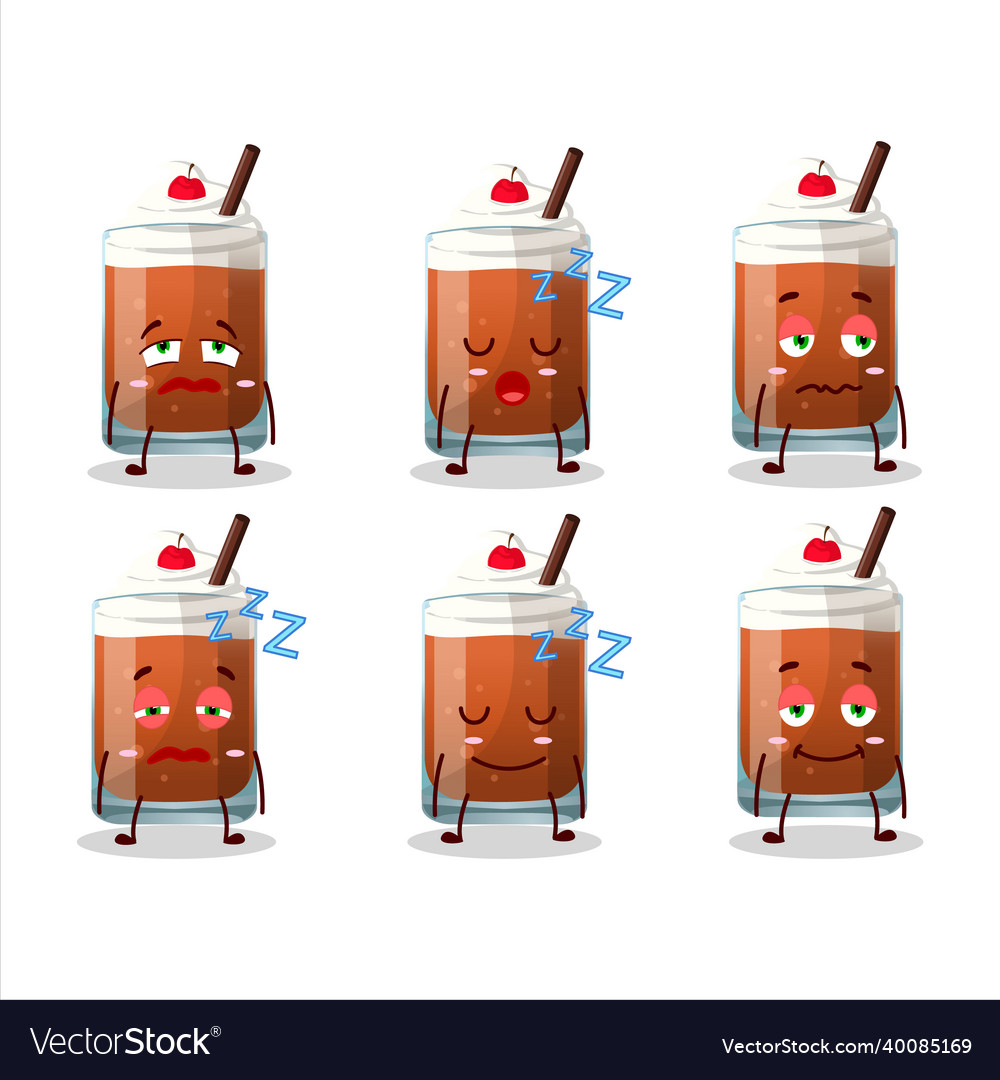 Cartoon Charakter von Wurzelbier mit Eis vector image Cartoon Charakter von Wurzelbier mit Eis