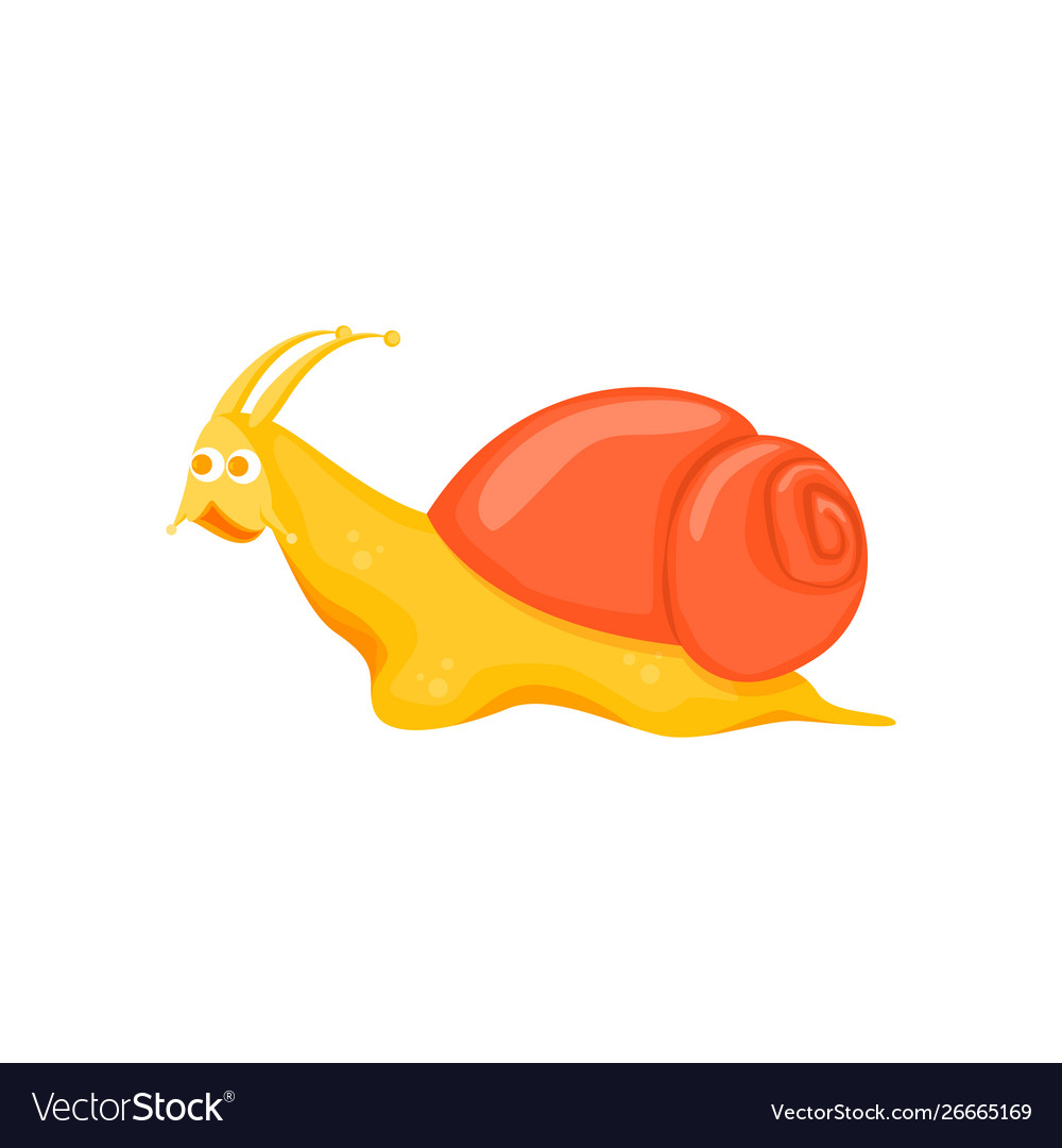 Cartoon Farbe Zeichen lustige Schnecken auf einem weißen vector image Cartoon Farbe Zeichen lustige Schnecken auf einem weißen