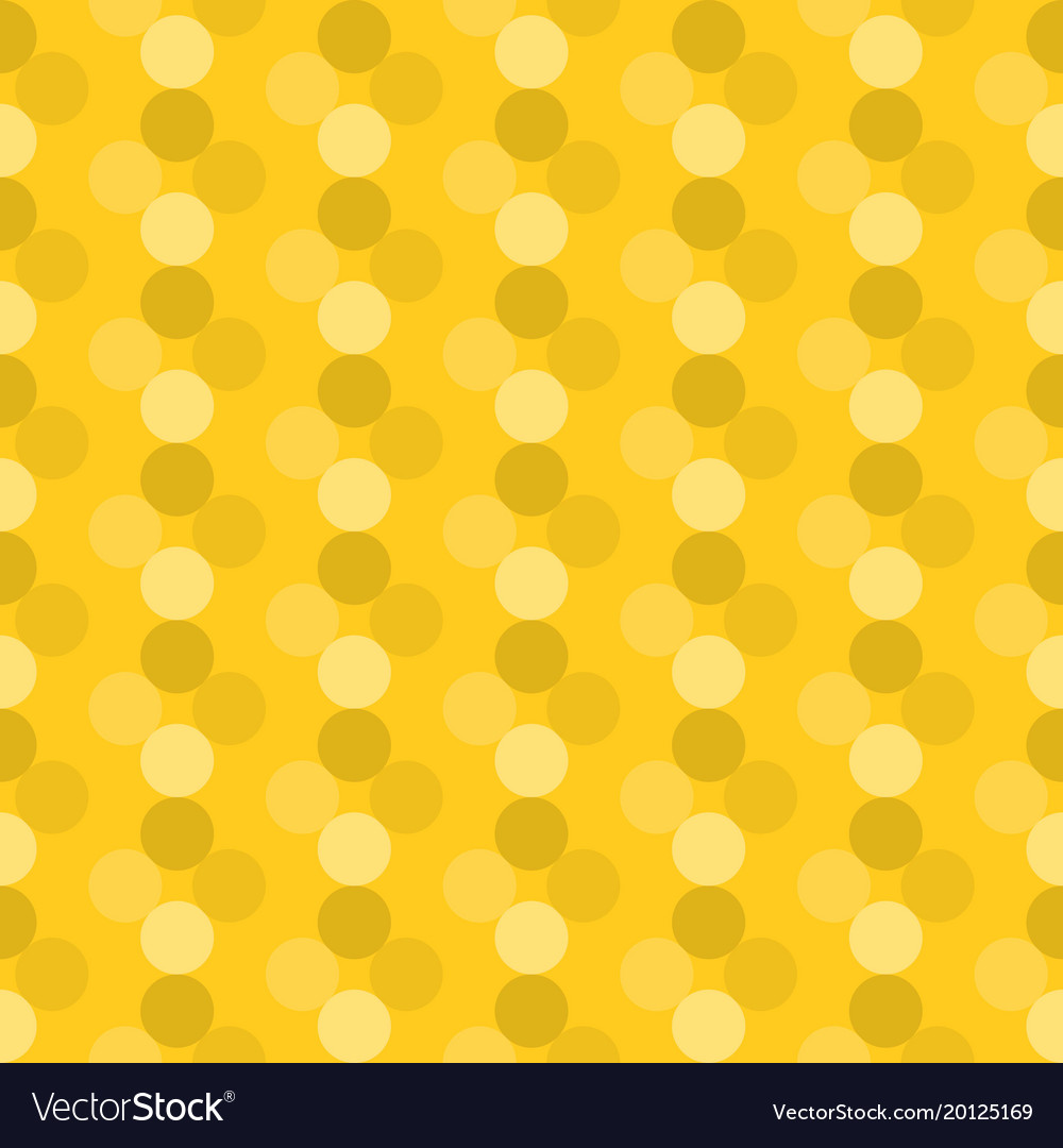 Circle seamless pattern honey and summer theme