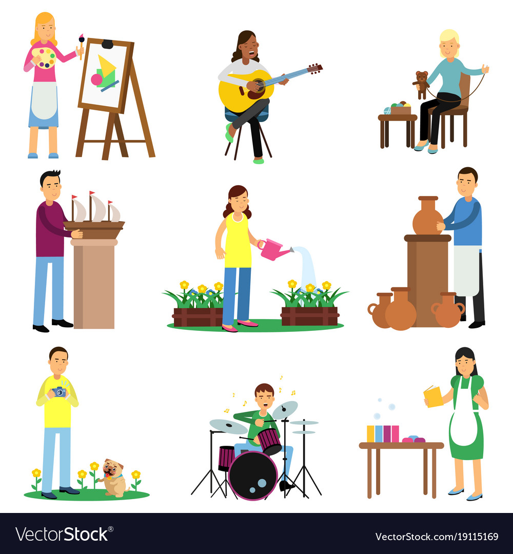 Adult hobbies Vectors & Illustrations for Free Download