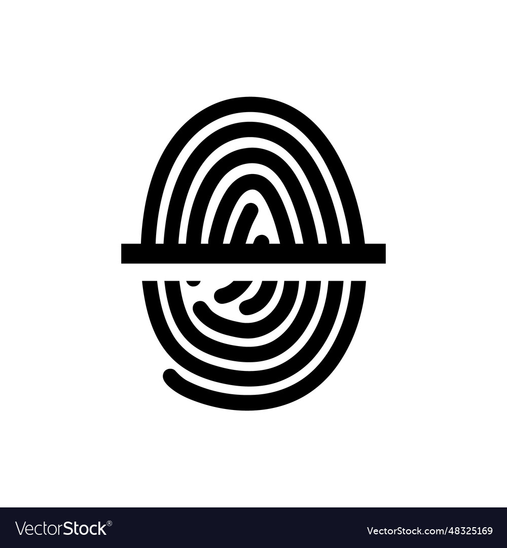 Fingerprint scan icon