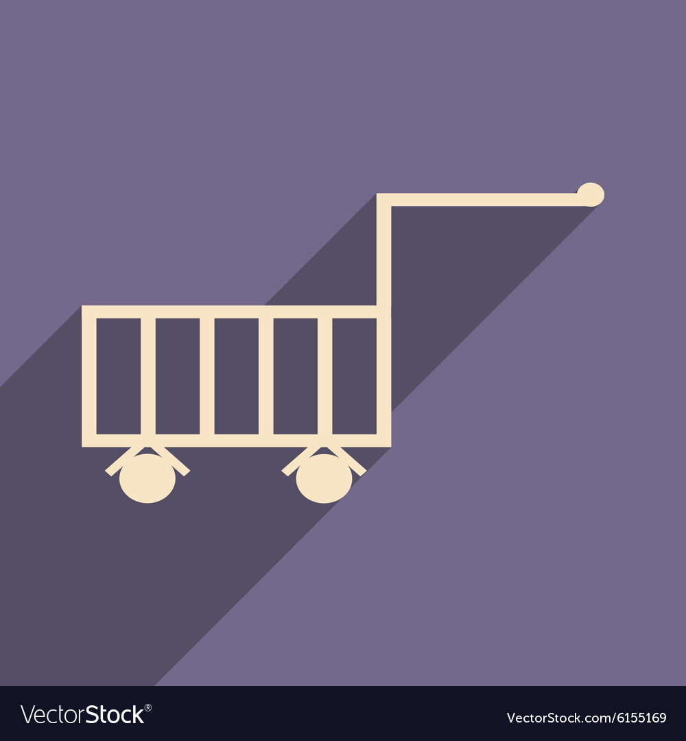 Flat with shadow icon and mobile application