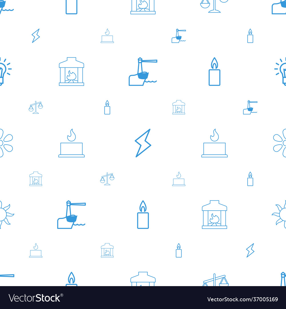 Light icons pattern seamless white background