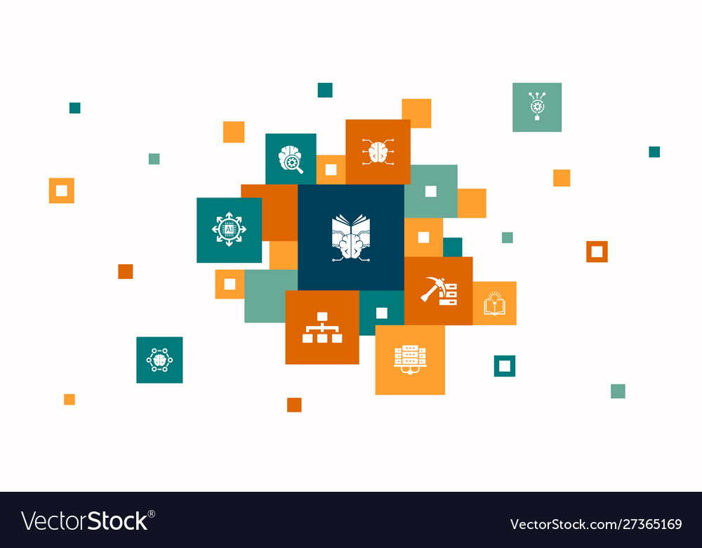 Machine Learning Pixel Icons