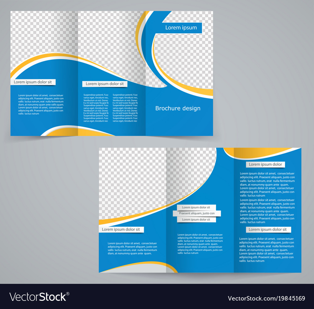 Contoh Desain Brosur Lipat Terbaru Trifold Business Brochure X | The ...