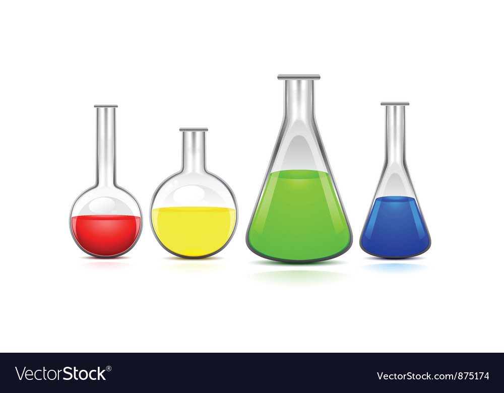 Colorful Laboratory Flasks