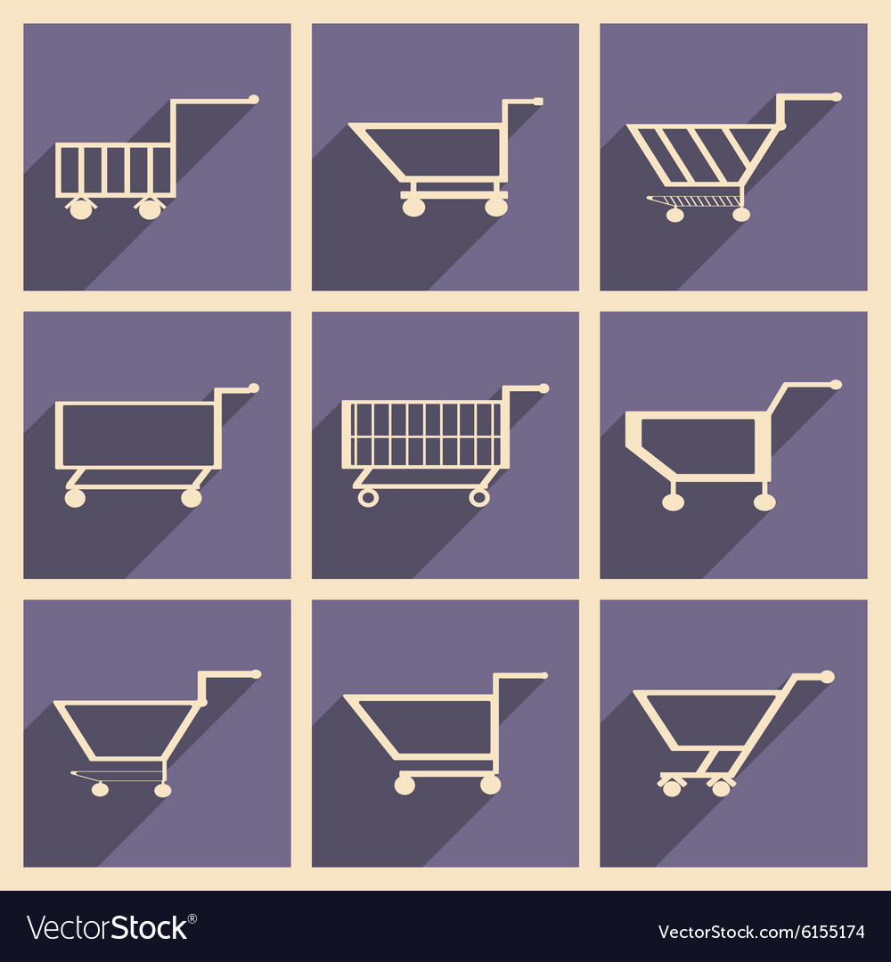 Flat with shadow concept and mobile application