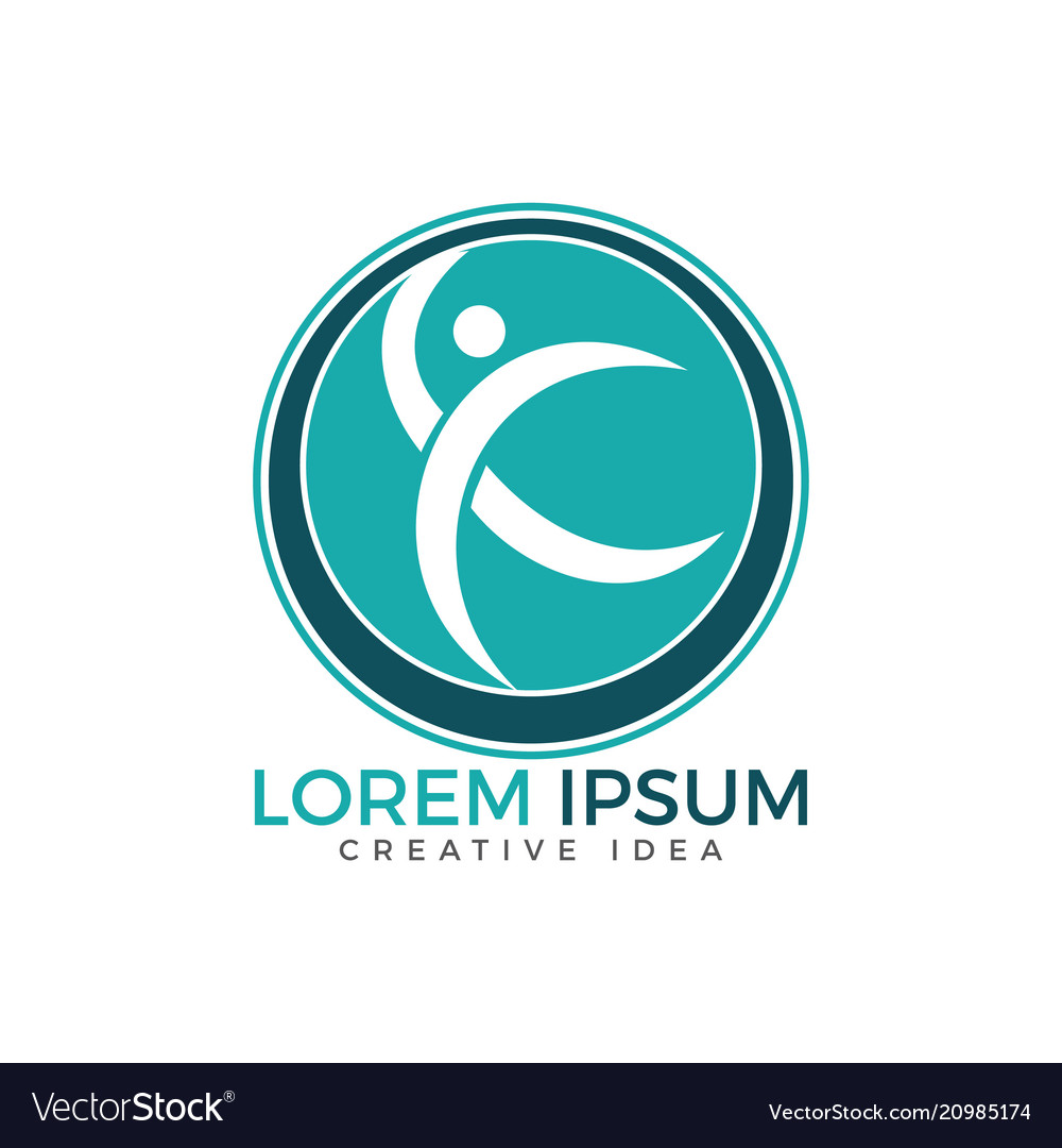 Human health and medical logo design