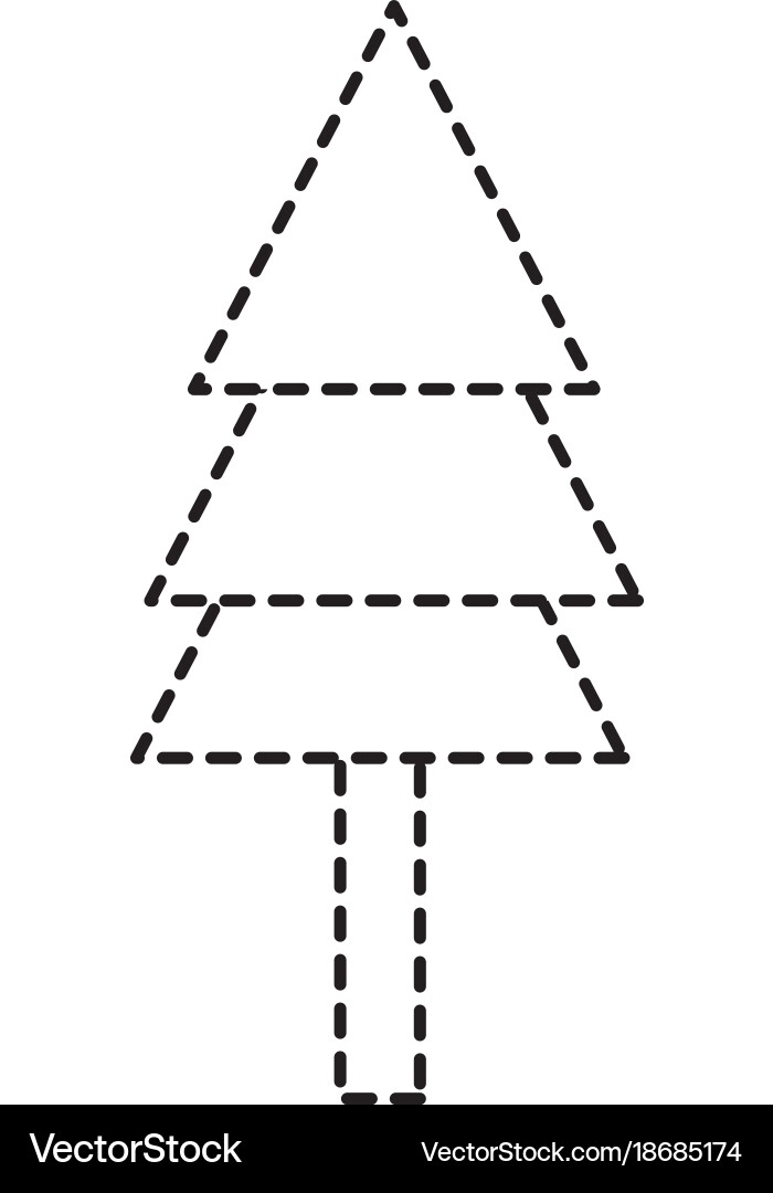 Isolated pine tree design Royalty Free Vector Image