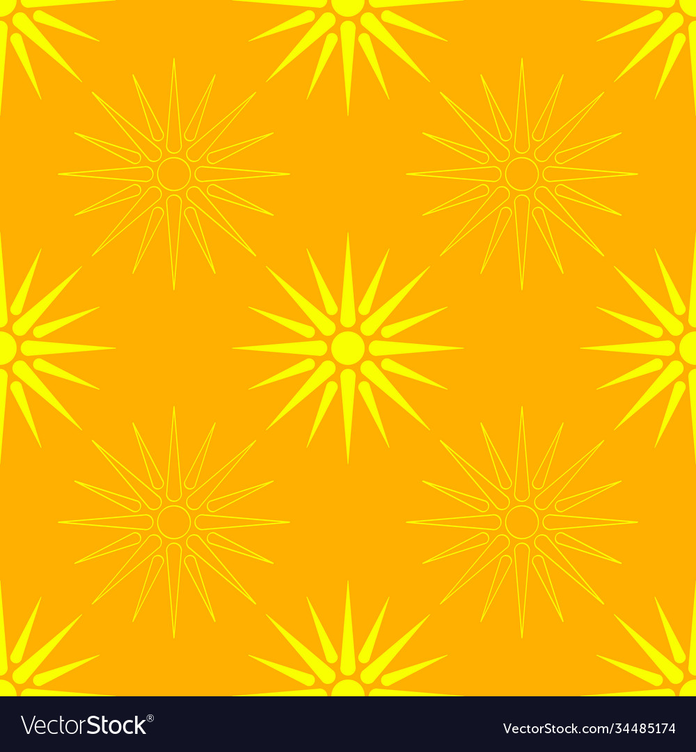 Seamless pattern with ancient solar symbol
