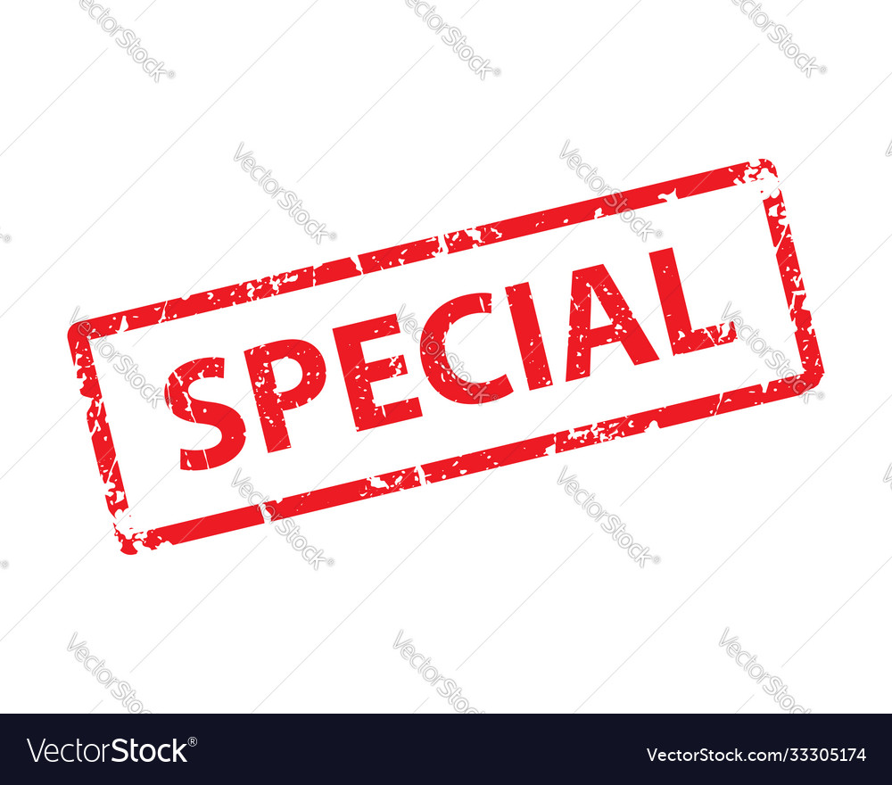 Special stamp texture rubber cliche imprint web Vector Image