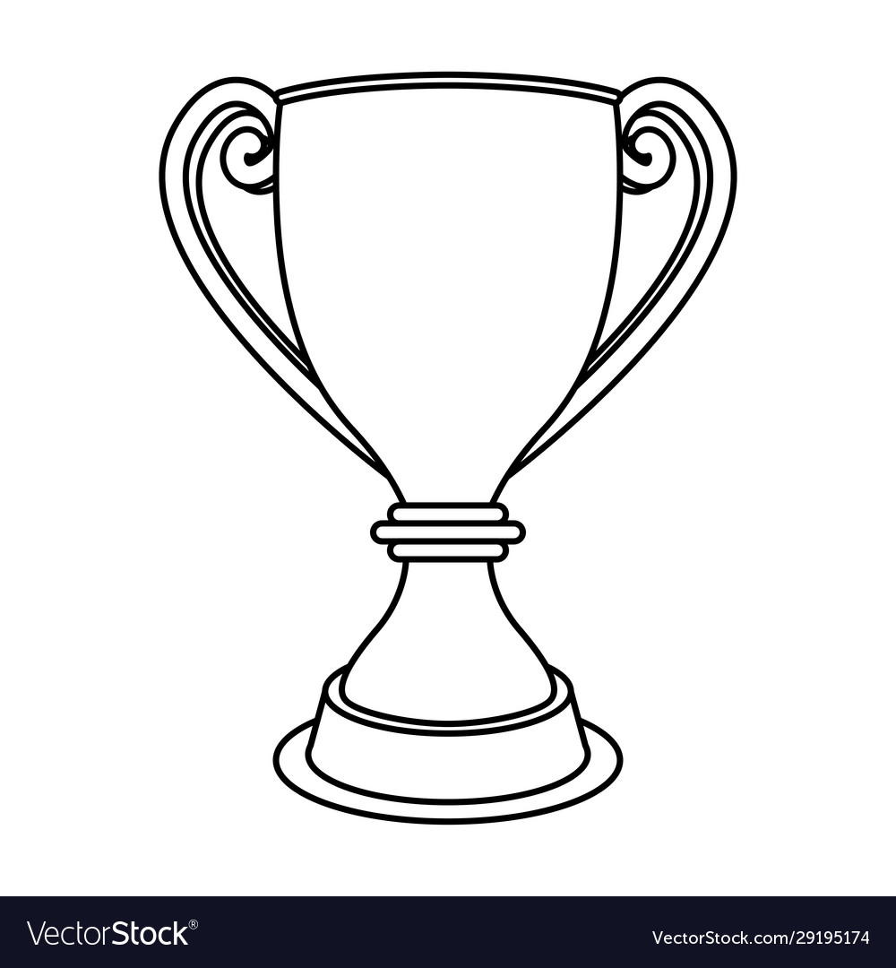 Trophy cup award isolated icon