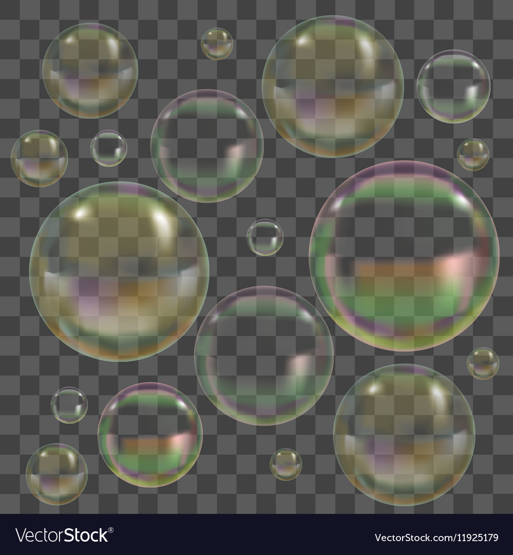 Colorful Soap Bubbles Reflection