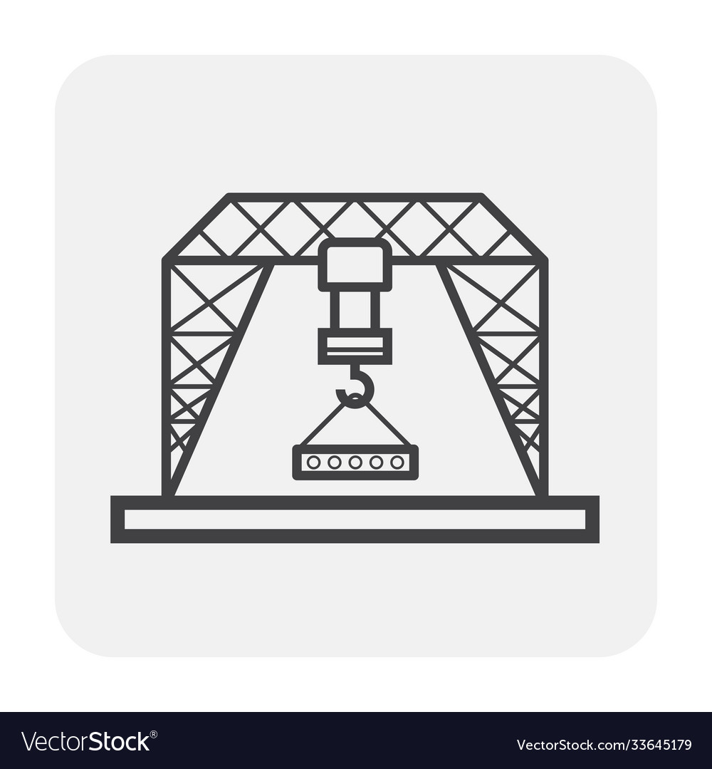 Gantry crane icon Royalty Free Vector Image - VectorStock