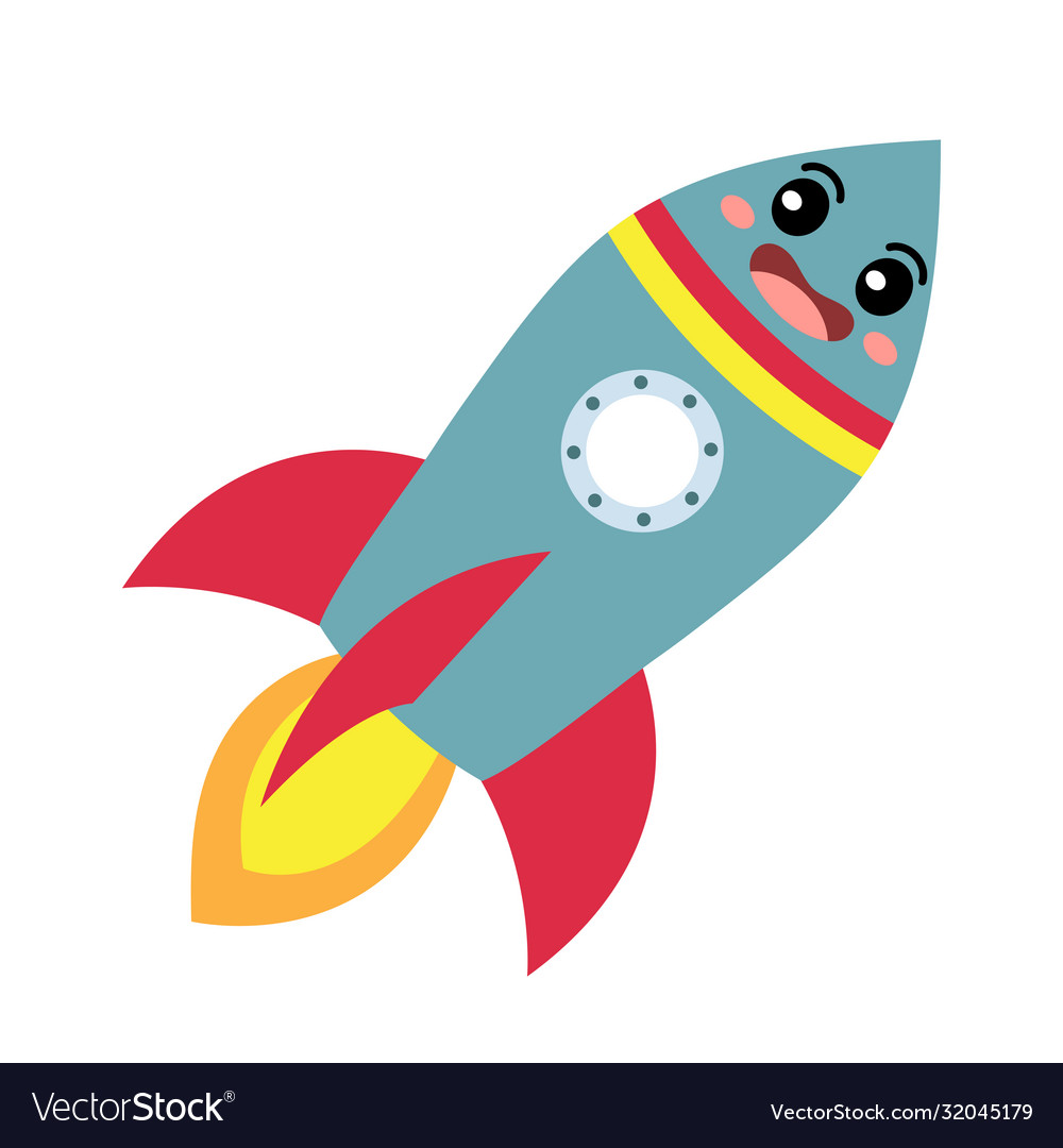 Rocket transportation cartoon character Royalty Free Vector Rocket transportation cartoon character Royalty Free Vector