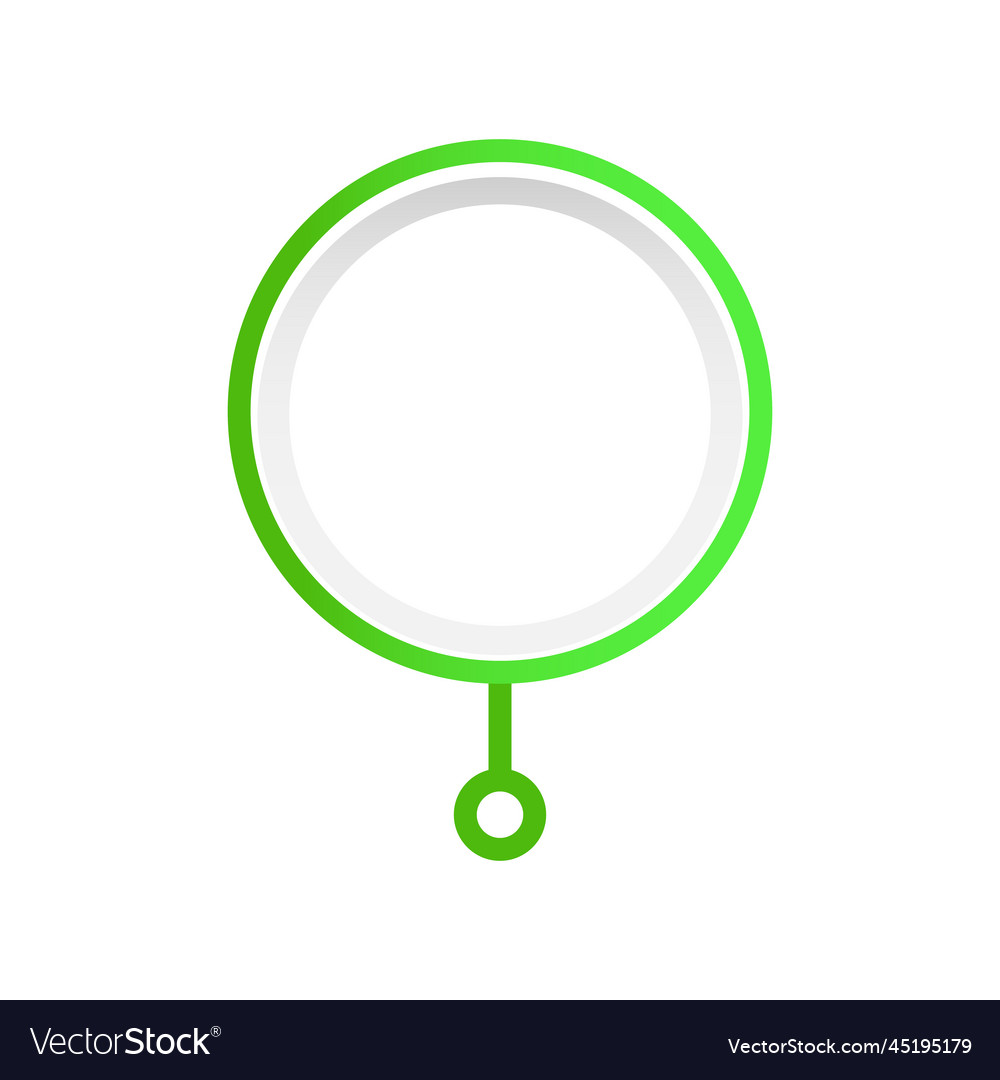 Round green unit for chart design element vector image Round green unit for chart design element