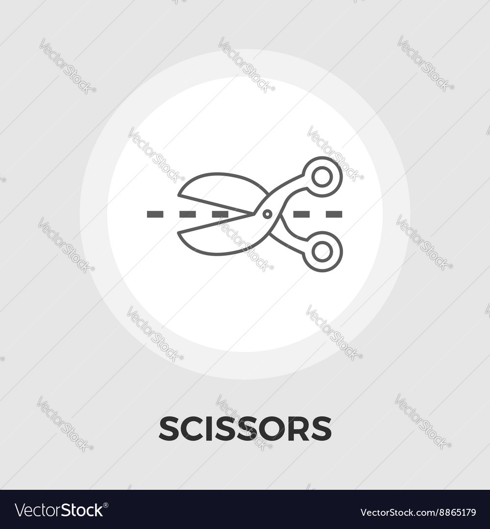 Scissors flat icon