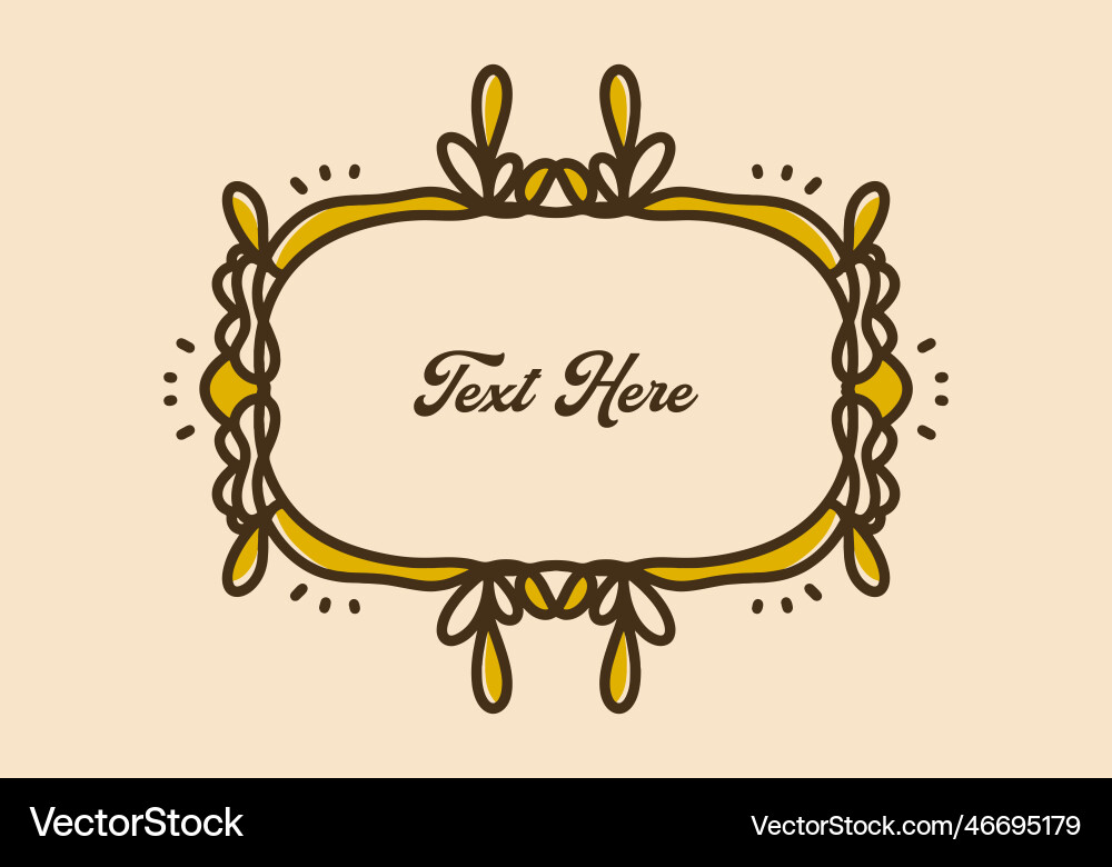 Vintage frame design for invitation card or flyer Vector Image