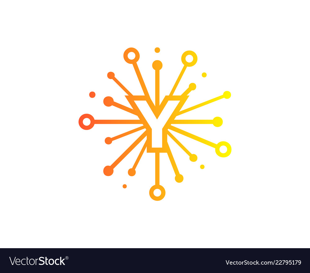 Y teilen Buchstaben Logo-Icon Design