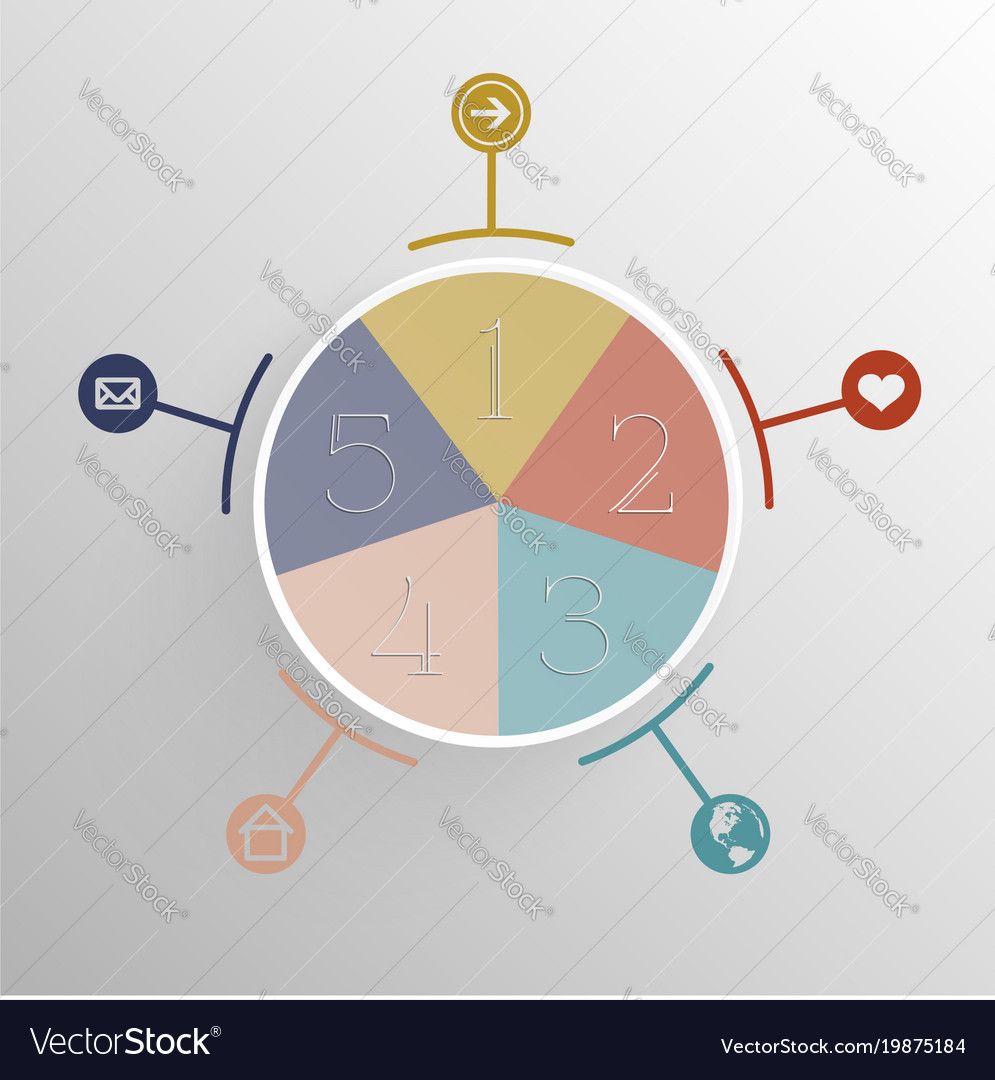 Abstract 3d infographics