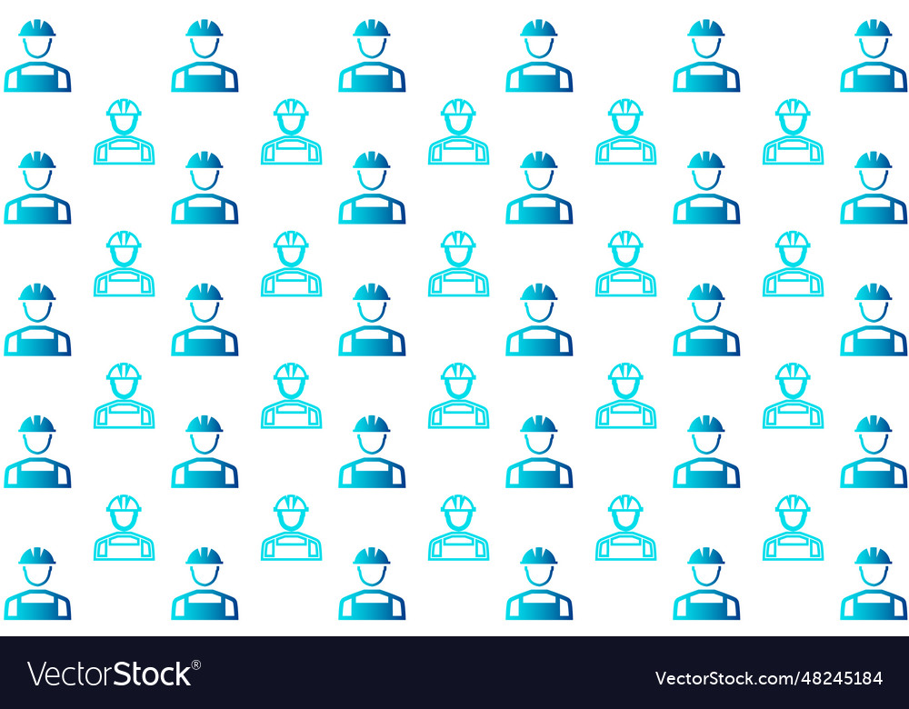 Abstract worker pattern background vector image Abstract worker pattern background