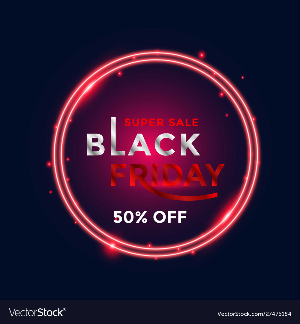 Black friday sale banner layout graphic template Vector Image