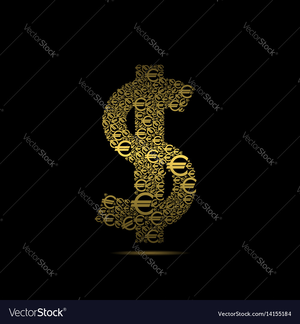 Golden dollar sign