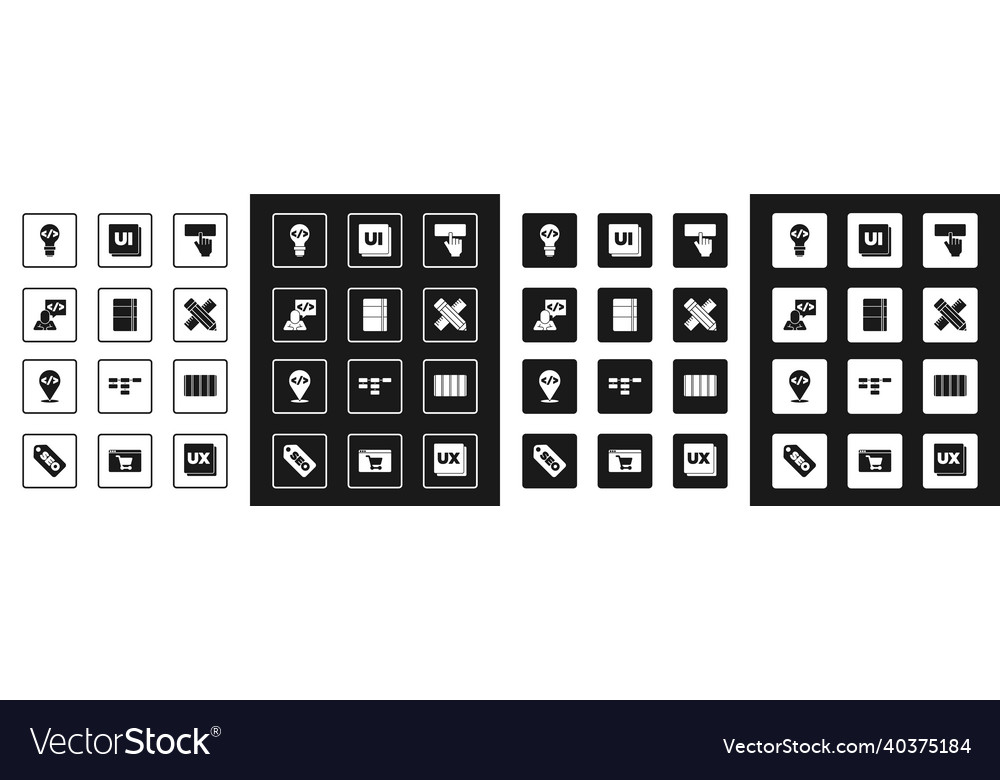 Set keyboard sketchbook or album front end vector image Set keyboard sketchbook or album front end
