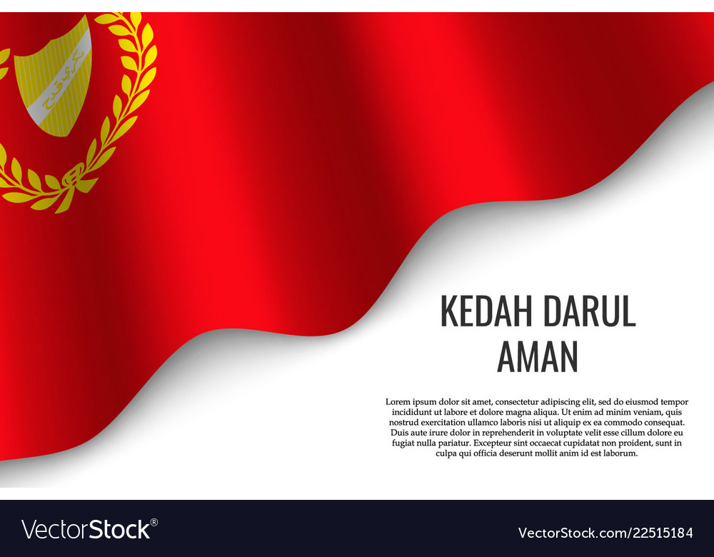 Waving flag of is a region malaysiar