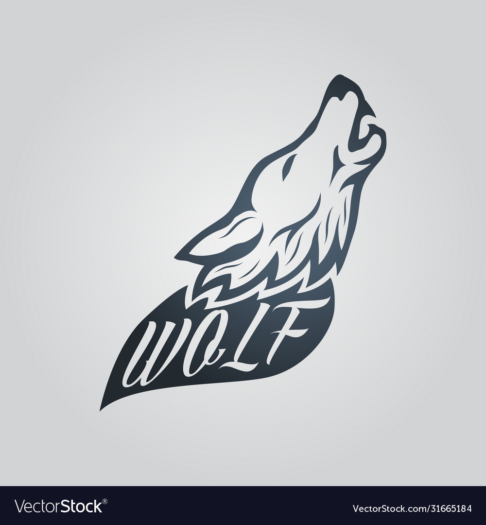 Wolf tattoo icon logo Royalty Free Vector Image Wolf tattoo icon logo Royalty Free Vector Image