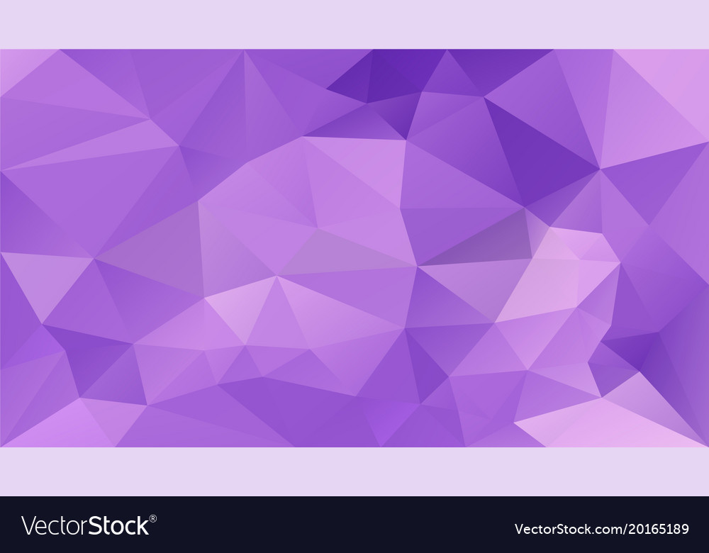 Abstract irregular polygonal background lavender Vector Image