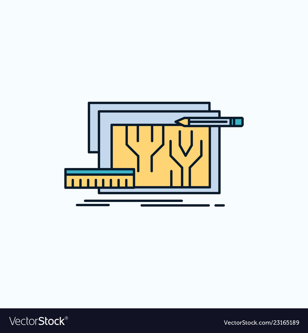 Architecture blueprint circuit design engineering vector image Architecture blueprint circuit design engineering