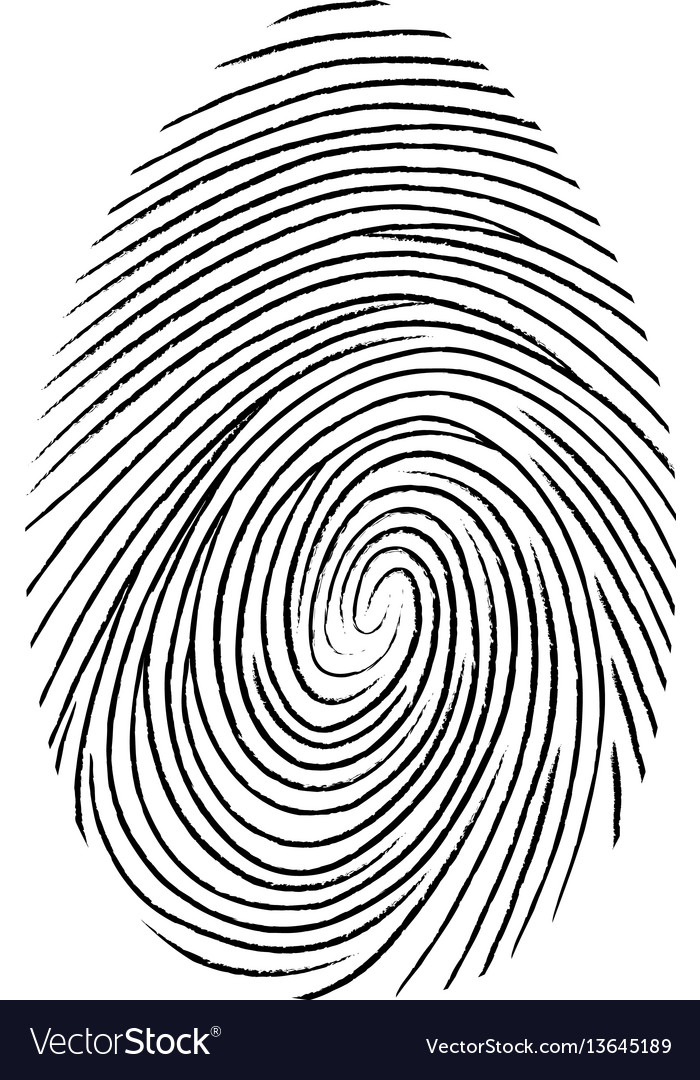 Black Fingerprint Icon - Secure Identification