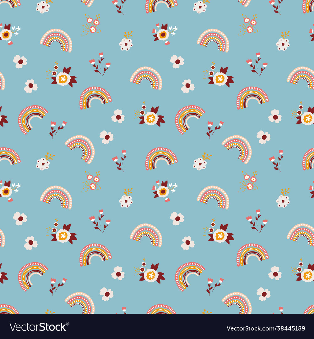 Cute hand-drawn seamless pattern