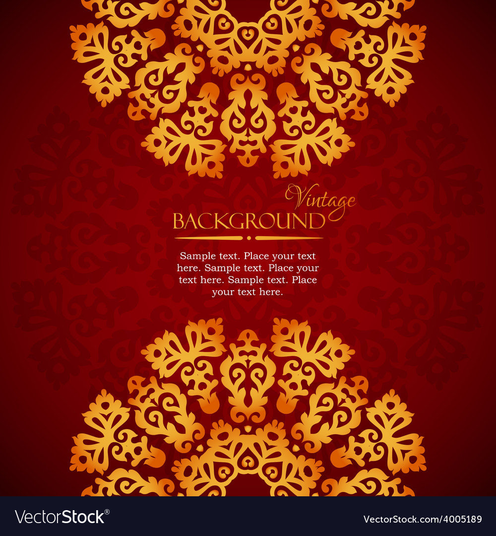 Elegant mandala indian invitation template