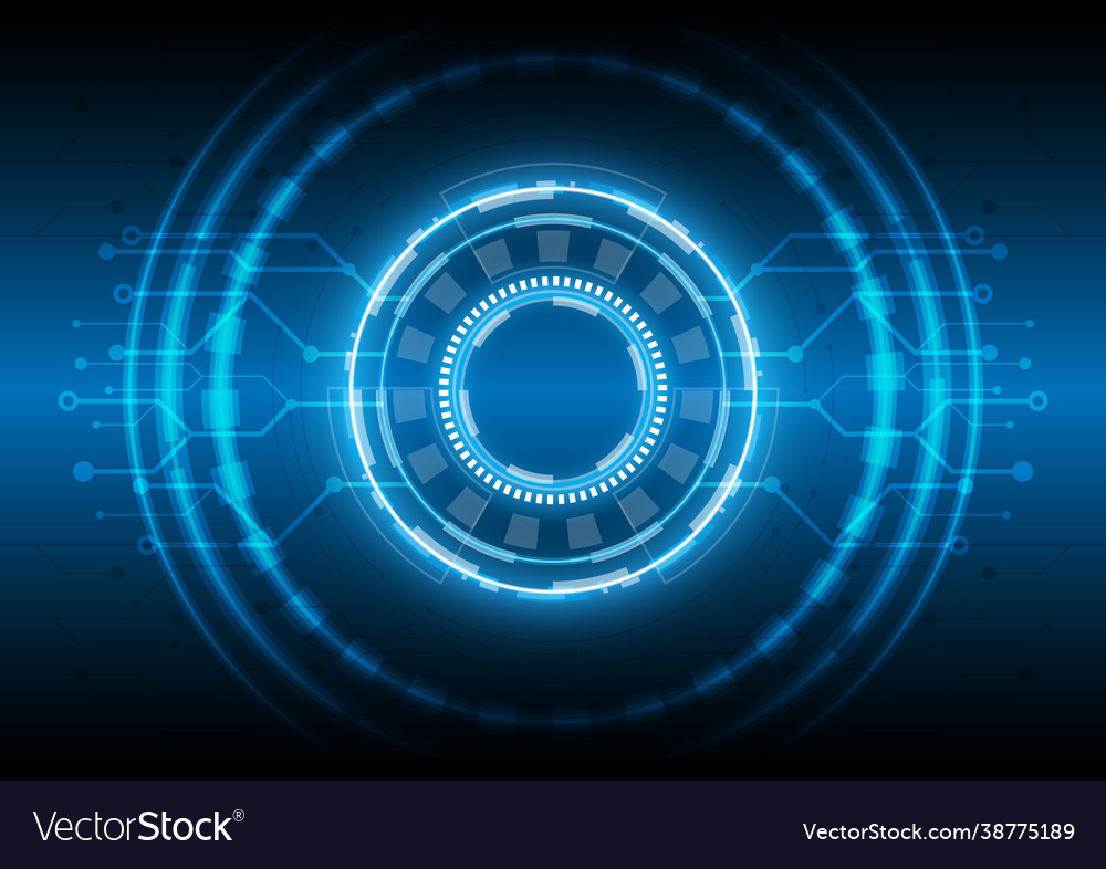 Engineering data science futuristic sci-fi vector image Engineering data science futuristic sci-fi