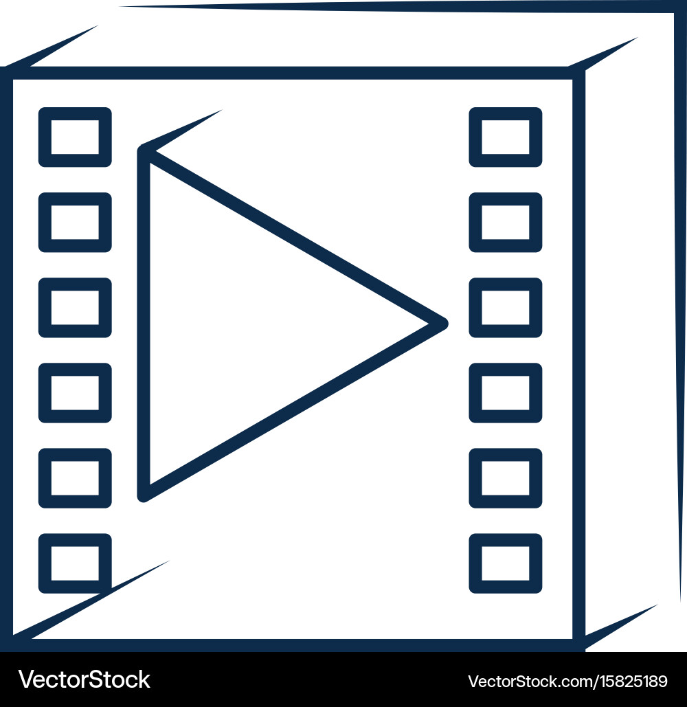 Play video button Royalty Free Vector Image - VectorStock